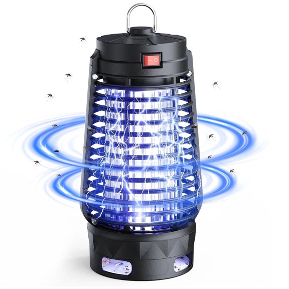 Whiteleopard Bug Zapper Indoor Outdoor , Eliminates Gnats Fruit Flies Flying Pests