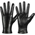 thumbnail image 1 of Whiteleopard Men's Winter Leather Gloves - Stylish Touchscreen Driving Gloves, 1 of 6