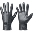 thumbnail image 1 of Whiteleopard Winter Lambskin Leather Women's Gloves with Touchscreen Texting and Warm Driving Function, 1 of 7