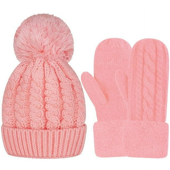 Whiteleopard Women's Winter Gloves Warm Lining Mittens- Cozy Wool Knit Thick Gloves Novelty Mittens Cold Weather