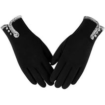 Whiteleopard Womens Winter Warm Gloves with Sensitive Touch Screen Texting Fingers, Fleece Lined Windproof Gloves