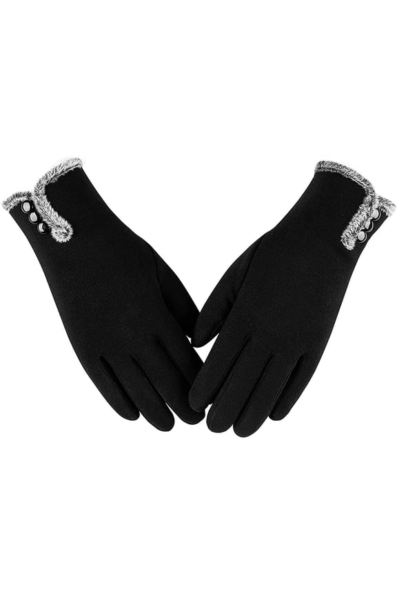 Womens Winter Warm Gloves with Sensitive Touch Screen Texting Fingers, Fleece Lined Windproof Gloves