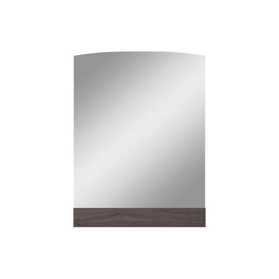 Whiteline Berlin High Gloss Chestnut Grey Rectangular Mirror MR1754-GRY