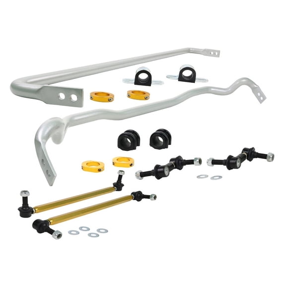 Whiteline Front (30mm) and Rear (26mm) Swaybar Kit; fits Hyundai Genesis Coupe 10-16 Fits select: 2009-2016 HYUNDAI GENESIS 3.8L, 2017 GENESIS G80 BASE/PREMIUM/ULTIMATE