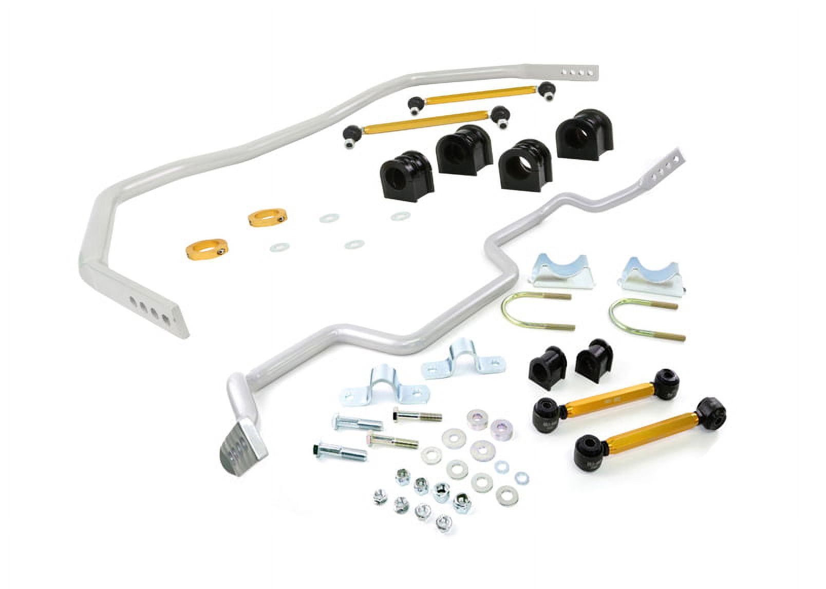 Whiteline Front (33mm) and Rear (27mm) Swaybar Kit; fits Ford Mustang 05-14