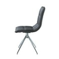 thumbnail image 1 of Whiteline Modern Living Apollo Swivel Dining Chair-Color:Gray,Quantity:Set of 2, 1 of 3