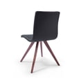 thumbnail image 1 of Whiteline Modern Living Black Olga Contemporary Faux Leather Dining Chair, 2 Piece Set, 1 of 4