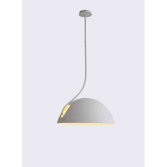 Whiteline Modern Living Bryce Pendant Lamp White Aluminum