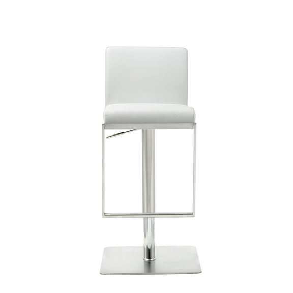 Whiteline Modern Living Clay Bar Stool White