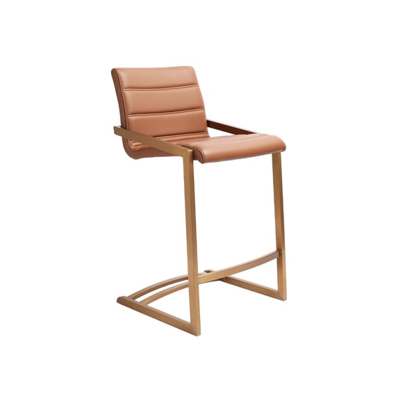 Whiteline Modern Living Mattia Barstool, Brown