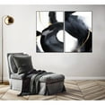 thumbnail image 1 of Whiteline Modern Living Nero 2-Piece Canvas Wall Art Black PS Frame, 1 of 2