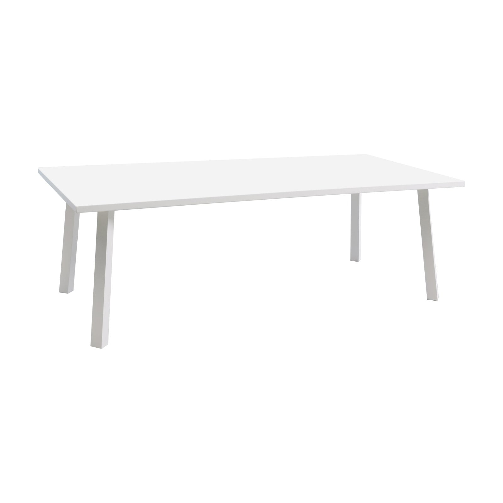 Rio Matte White Aluminum Outdoor Dining Table