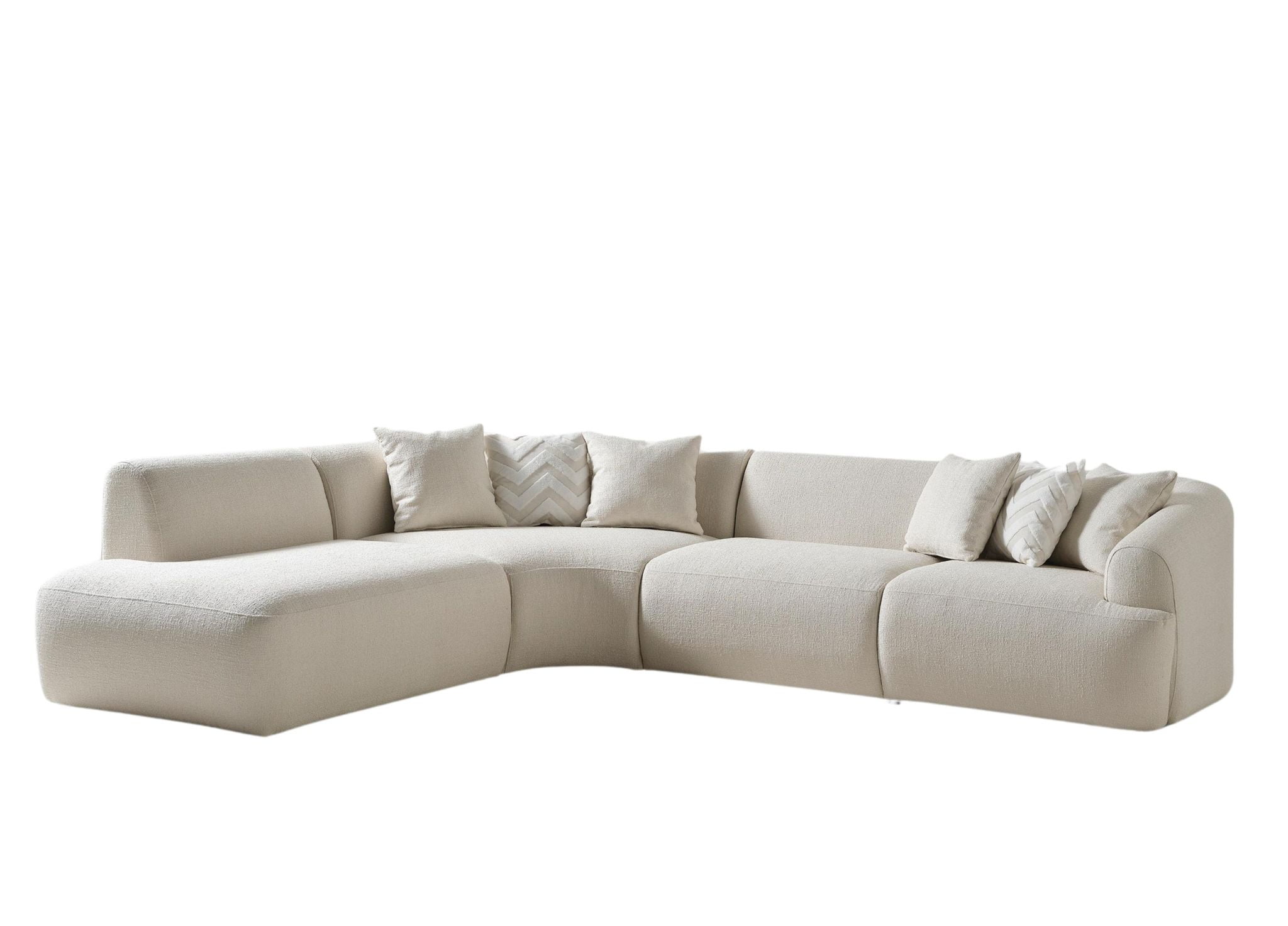 Larissa Fabric Chaise Sectional