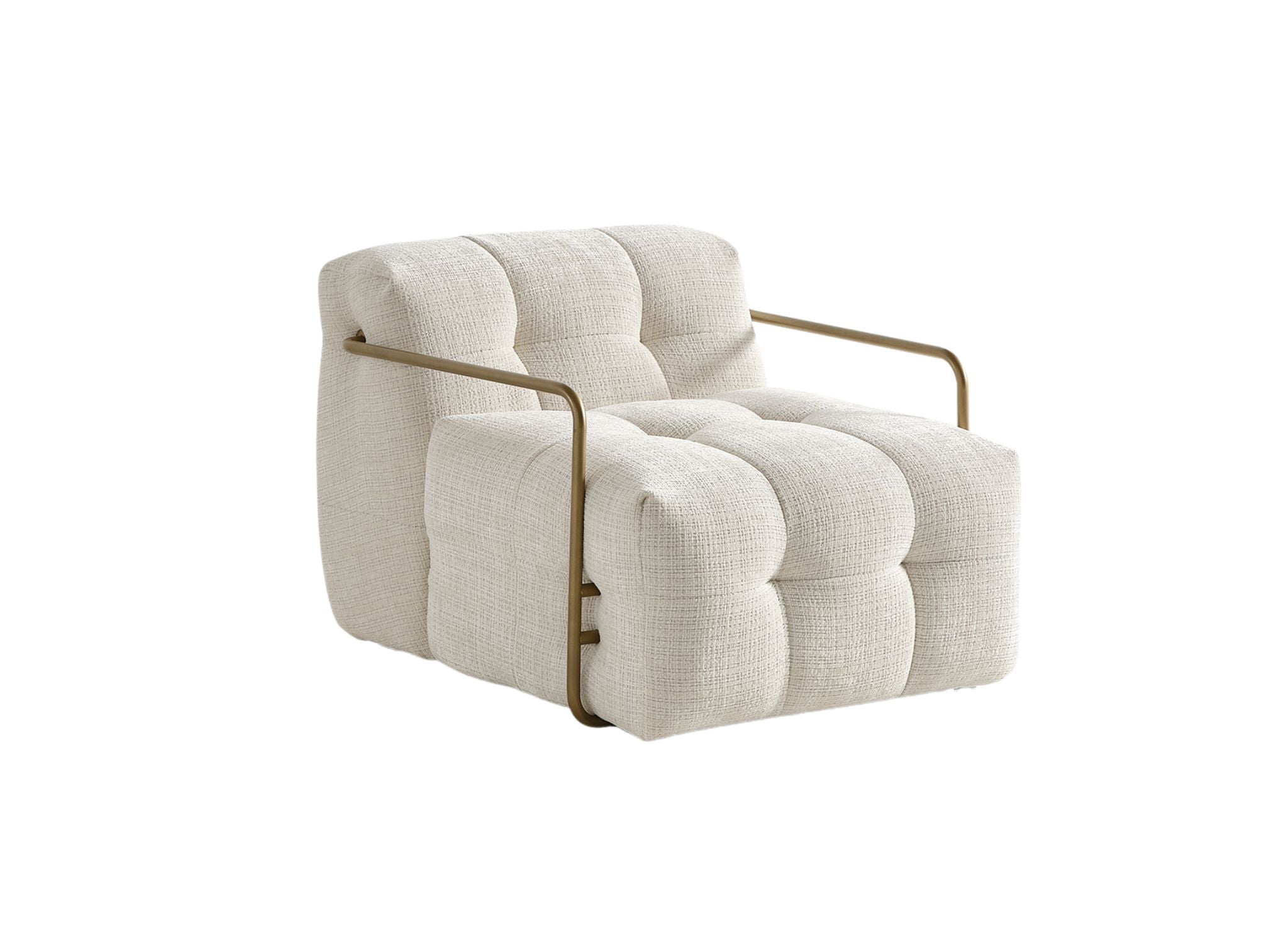 Cloud Armchair Upholstered in high-quality Fire-Resistant Beige ...