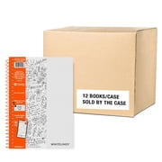 Whitelines Spiral Wirebound Dot Grid Ruled Journal Notebook, 12-Pack, Premium 20# Gray Paper, 8.25 x 5.75 70 Sheets, Makes Your Notes Stand Out & Links Them To The Digital World