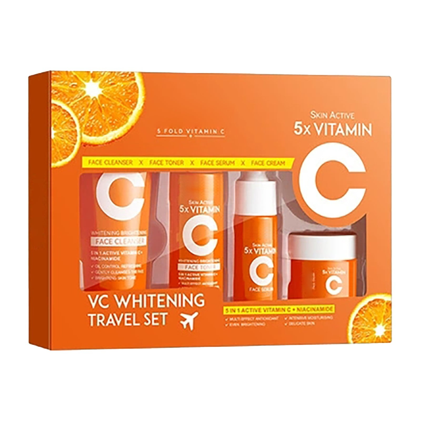 Whitening And Moisturizing Essence Cleansing Set 5 X Vitamin C Skin Set ...