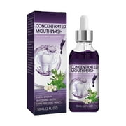Whitening Mouthwash - Remove Yellow Teeth Stains, Eliminate Bad Breath - Concentrated, Mild Formula - Fresh Breath - Natural & Alcohol Free-2.0Fl.oz