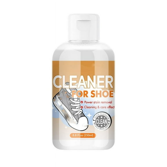 Whitening Shoe Detergent, Sneaker Cleaner, Deep Stain Remover Foam, Plastic Bottle For White Canvas And Mesh Shoes, 250Ml