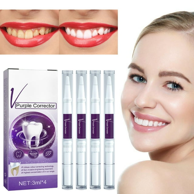 Whitening Teeth, Purple Toning Tooth Pen Whitening Teeth Cleaning Tooth
