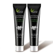Whitening Therapy Charcoal Toothpaste, Deep Clean Invigorating Mint Teeth White Toothpaste, Remove Yellowing and Tooth Stains, Pack of 2