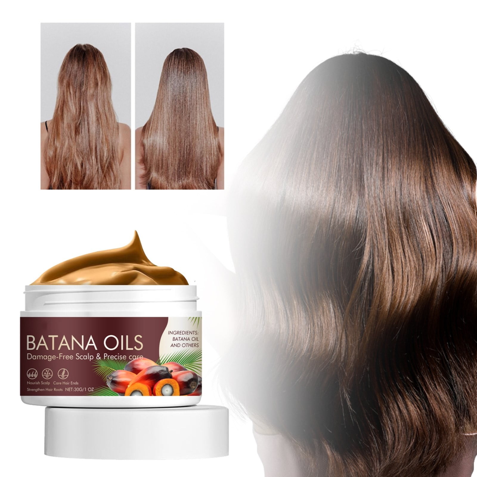 Whitening Toothpaste, Batana Oil Promotes Hair Growth Unrefined Hair