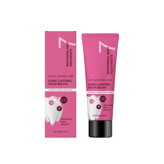 Whitening Toothpaste, Breath-removing Mint Toothpaste Brightens Teeth Reduces Tooth Stains And Freshens Breath To Support Health And Care For Enamel Toothpaste.