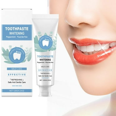 Whitening Toothpaste,Tooth Stain Remover for White Teeth,Natural Peppermint Whitening Breath Freshening Anticavity Fluoride Toothpaste,Whitening Gel for Antiplaque,Remove Coffee Stains,4.23 oz