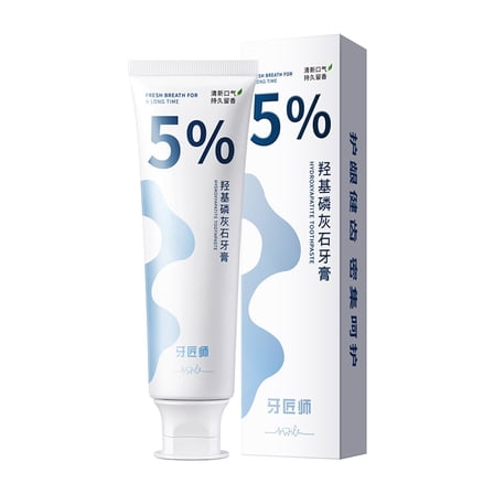 Whitening Toothpaste, Toothpaste for Sensitive Teeth and Cavity Prevention, Hydroxyapatite Toothpaste Intensive Repair Oral Care Fresh Breath Protection Toothpaste