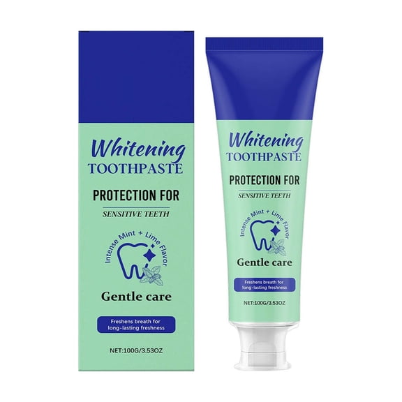 Whitening Tootpaste Protection for Sensitive Teeth, Intensive Enamel Repair Toothpaste for Enamel Protection and Tooth Strengthening, Gentle Mint, Safe for Sensitive Teeth, Fresh Breath