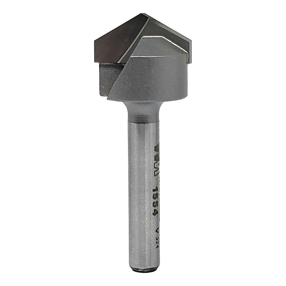 Whiteside 1554 120 Degree V-Groove Bit 3/4Cd, 7/32Pl - 1/4