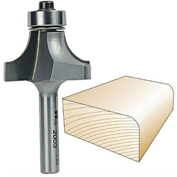 Whiteside Router Bits 2003 Round Over Bit with 3/8-Inch Radius