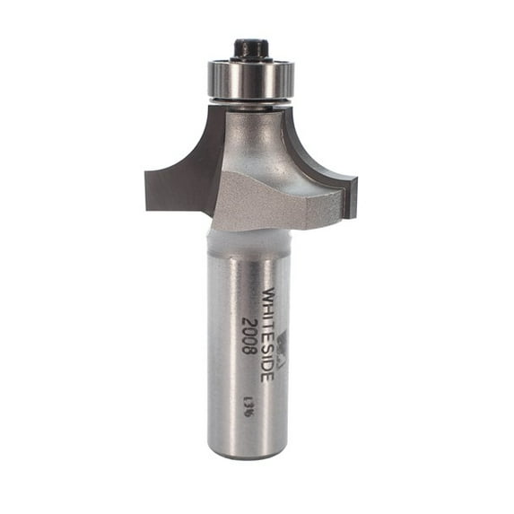 Whiteside 2008 1/4 in 1/2 length Rounding Over Carbide Router Bit 1/2-inch Shank