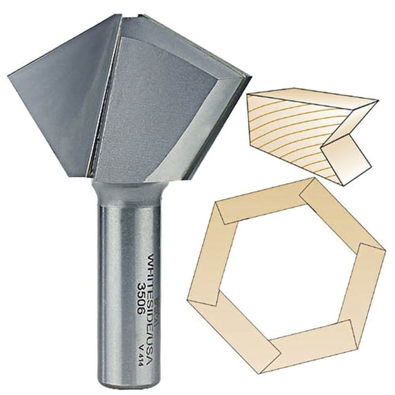 Whiteside 3506 Multi-Side Router Bit for Woodworking - 1/2"SH, 6 OR 12 SIDES