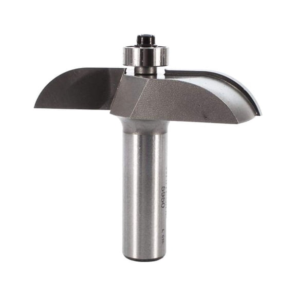Whiteside 5950 Cove Medium Raised Panel Router Bit for Woodworking - 1/2"SH, 1/2"CL, 2-1/2"LD