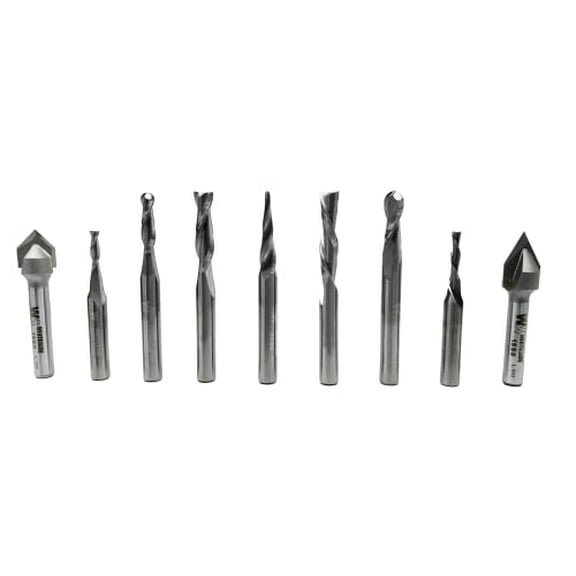 Whiteside 709 General Purpose CNC 9-pc Bit Set