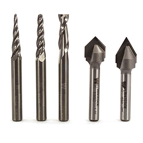 Whiteside CNC Router Bit Starter Set, 5-Piece (705)