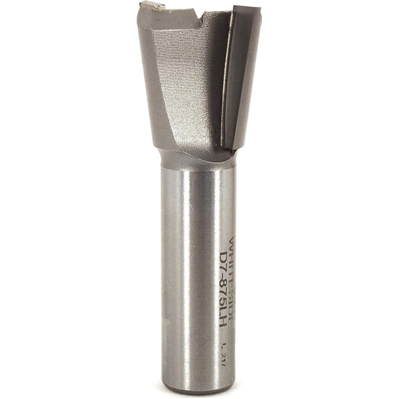 Whiteside D7-875LH Left Hand Dovetail Bit w/ 7/8" Large Dia., 7/8" Cutting Dia. and 1/2" Shank