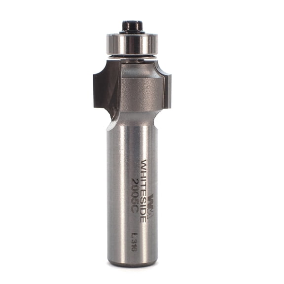 Whiteside 2005C 1/8-inch Rounding Over Carbide Router Bit, 1/2-inch Shank