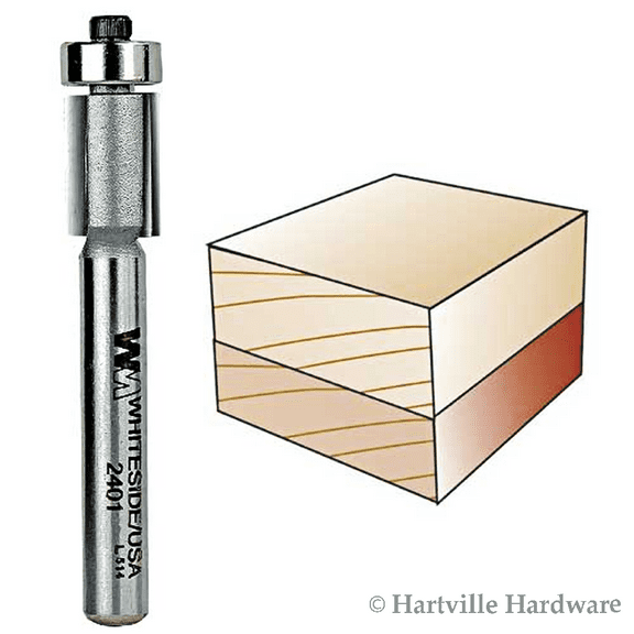 Whiteside Router Bits 2401 Flush Trim Bit with 3/8-Inch Cutting Diameter
