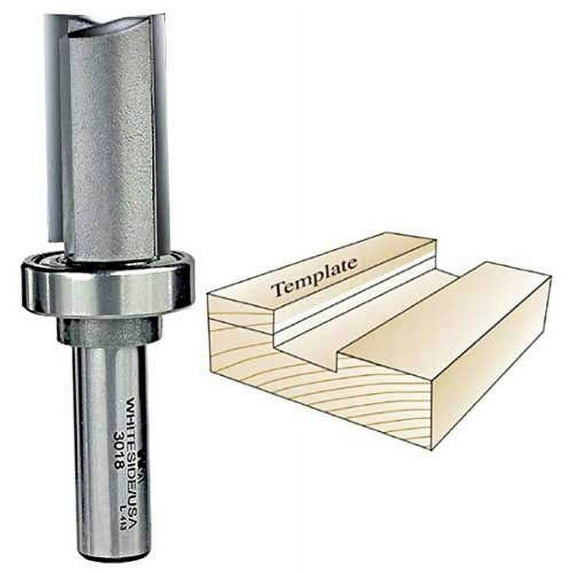 Whiteside Router Bits 3018 Template Bit with Ball Bearing