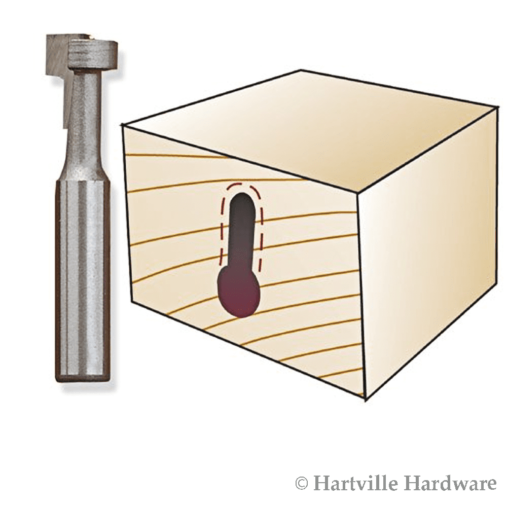 Whiteside Router Bits 3052 Keyhole Bit with 1/2Inch Large Diameter and 7/16Inch Cutting Length