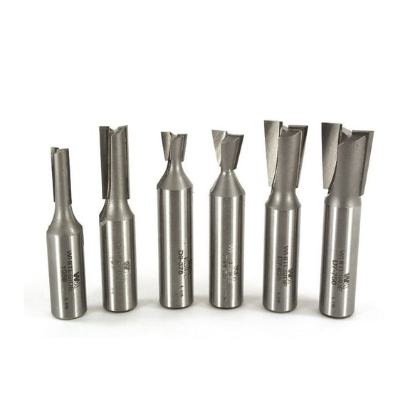 Whiteside 605 Incra Dovetail Bit Set for Woodworking - 6 PIECE 1/2"SH