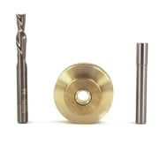 Whiteside Solid Brass Inlay Set, 1/4 D, #9501