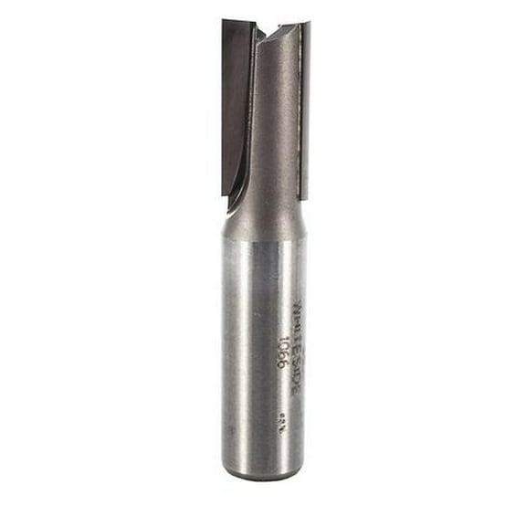 Whiteside Straight Cut Double Flute Router Bit,  1/2" D X 1" CL 2-5/8" OL