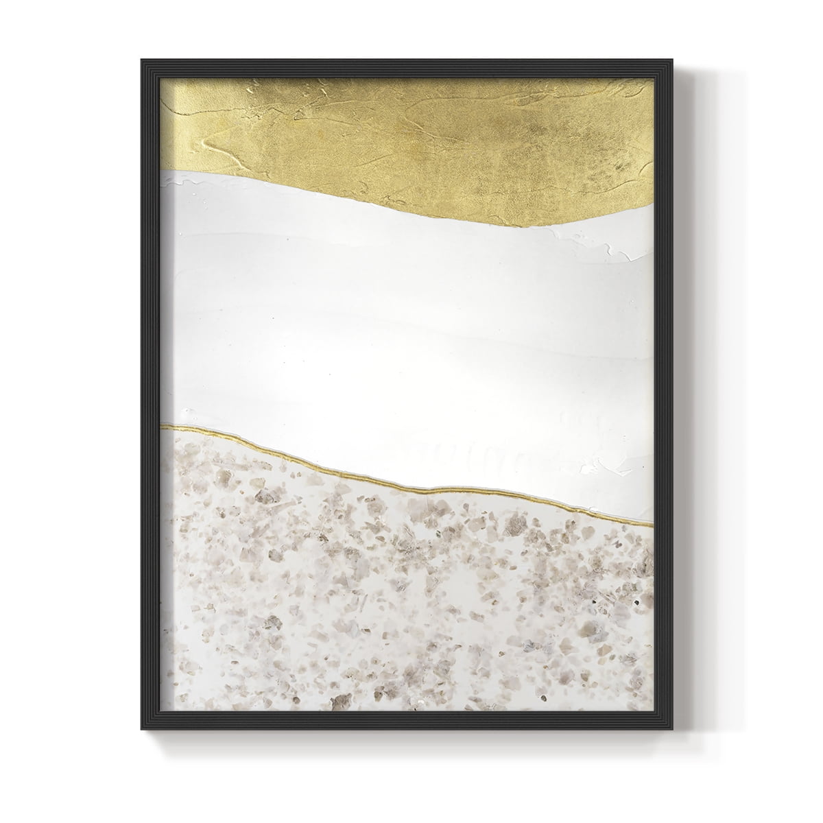 Whitestone I Framed Print in Black Solid Wood 22 x 28 Framed Print
