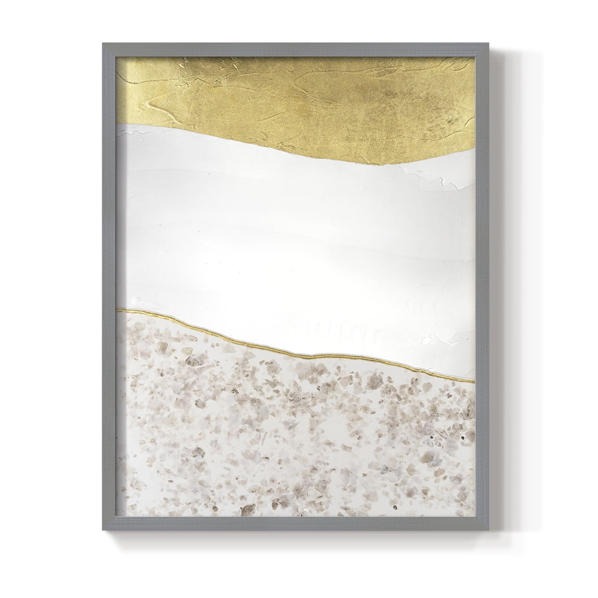 Whitestone I Framed Print in Gray Solid Wood 22 x 28 Framed Print