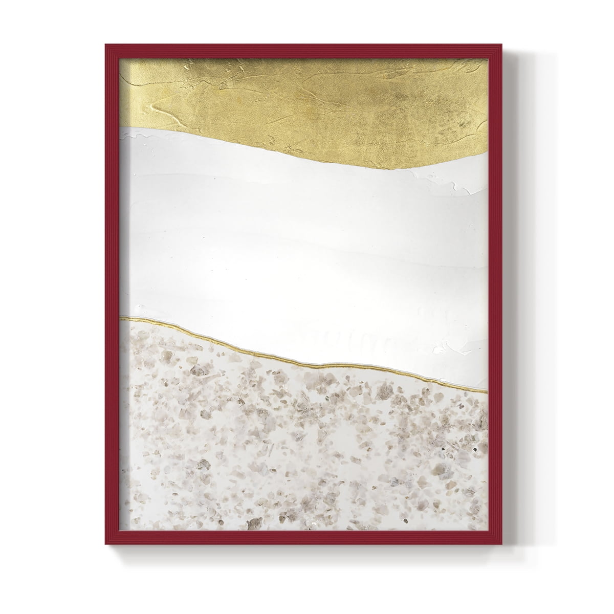 Whitestone I Framed Print in Red Solid Wood 11 x 14 Framed Print