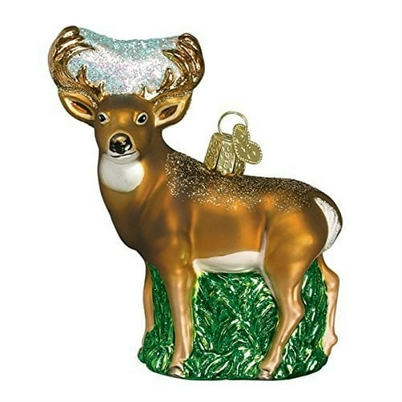 Whitetail Deer Old World Christmas Glass Ornament 12162 Decoration Buck