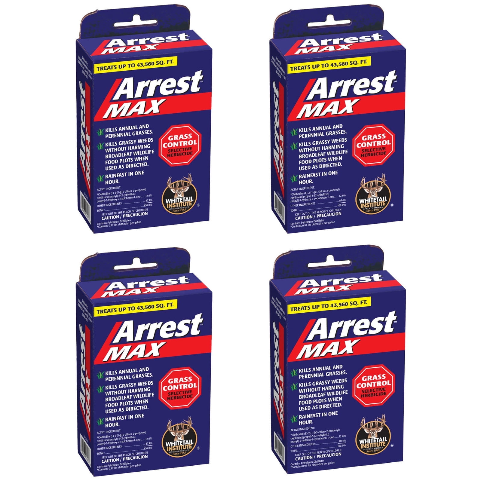 Whitetail Institute Arrest Max Selective Grass Herbicide - 4 Pints (4 Acres) - Carton of 4