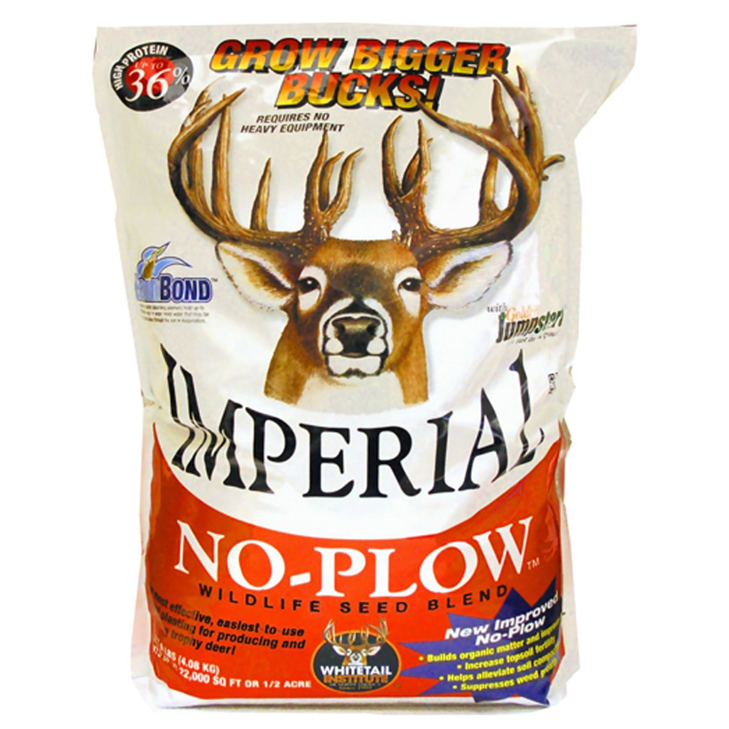 Whitetail Institute No-Plow Deer Food Plot Seed Fast-Growing Blend of Annuals for Areas Difficult to Access with Farming Equipment Highly Nutriti Whitetail Institute Imperial No-Plow Food Plot Seed Mix | Cabela\u0027s